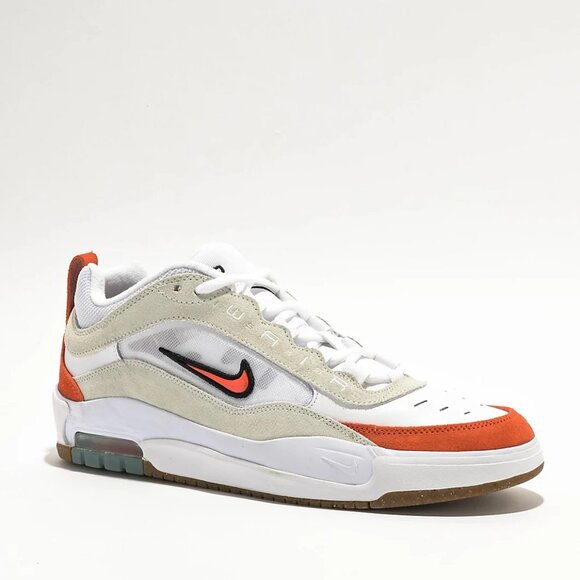 Nike Air Max Ishod Wair Mens SB Summit White & Orange Skate Shoe SZ 10 MENS NEW - Picture 13 of 14